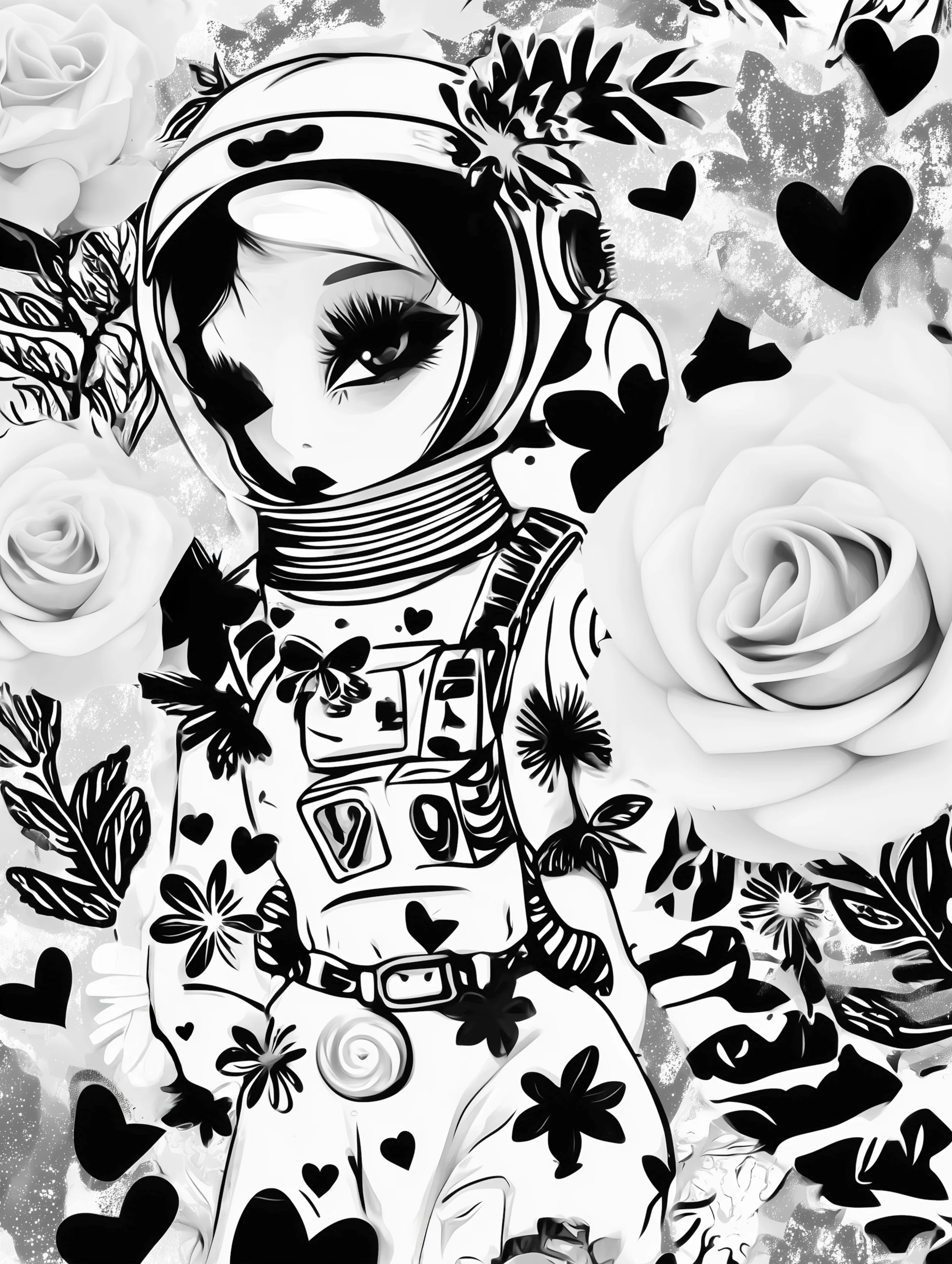 Free printable astronaut coloring pages for adults featuring cartoon astronaut